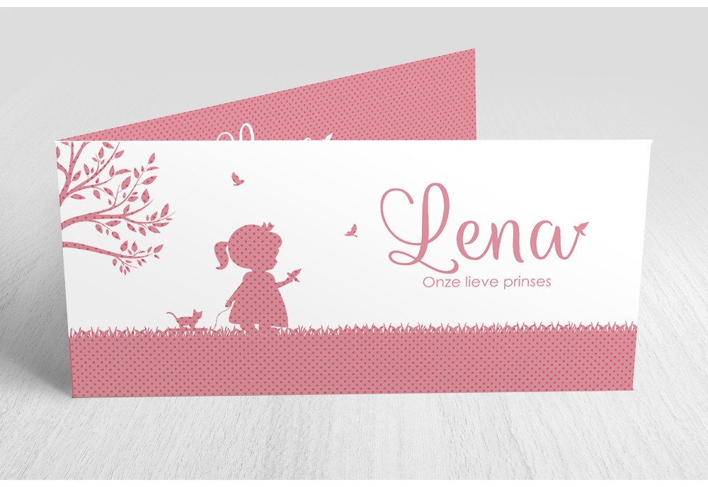 Schattig meisje met vogel Schattig meisje met vogel